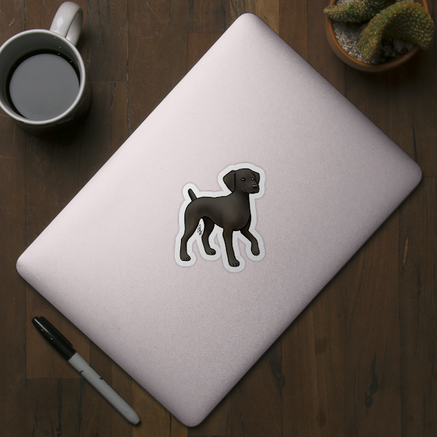 Dog - German Shorthaired Pointer - Black by Jen's Dogs Custom Gifts and Designs